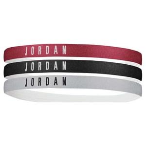 Пов'язка на голову JORDAN HEADBANDS 3 PK GYM бордовий, чорний, сірий Уні